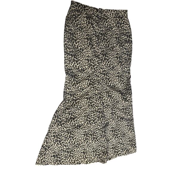 Please Women’s skirt Leopard Print Cotton Max Size Medium In Italy evening chic - Picture 2 of 8